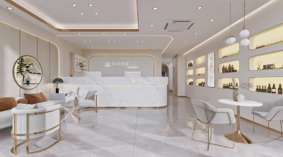 现代美容SPA店3D模型下载